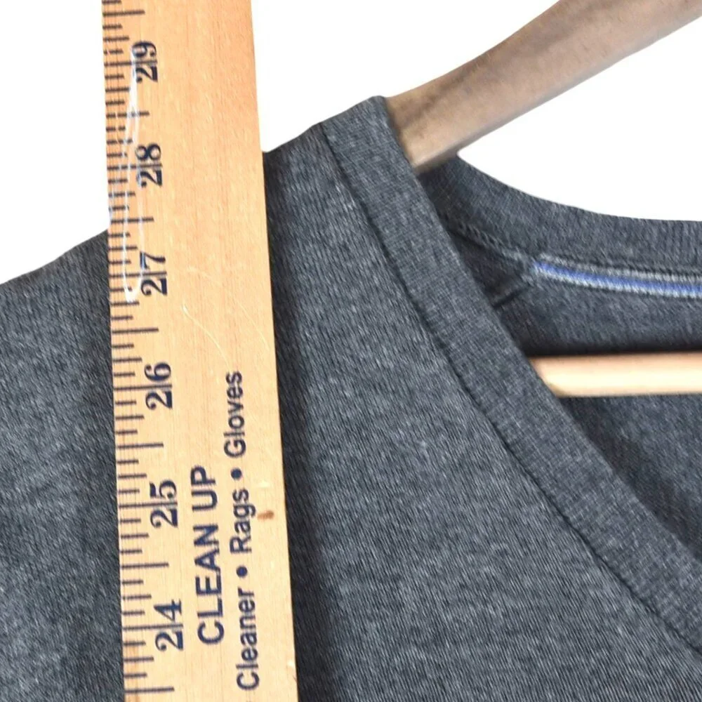 Banana Republic Men’s Grey Silk Cashmere Blend Sweater Size L V-Neck Pullover